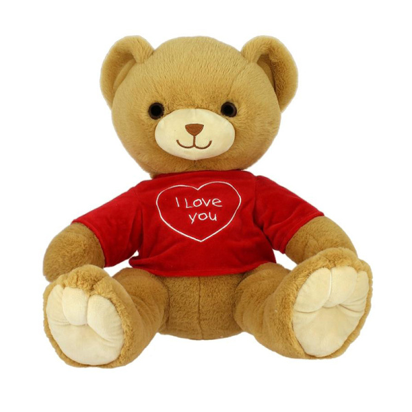 Peluche Orso maglietta I Love you cm30