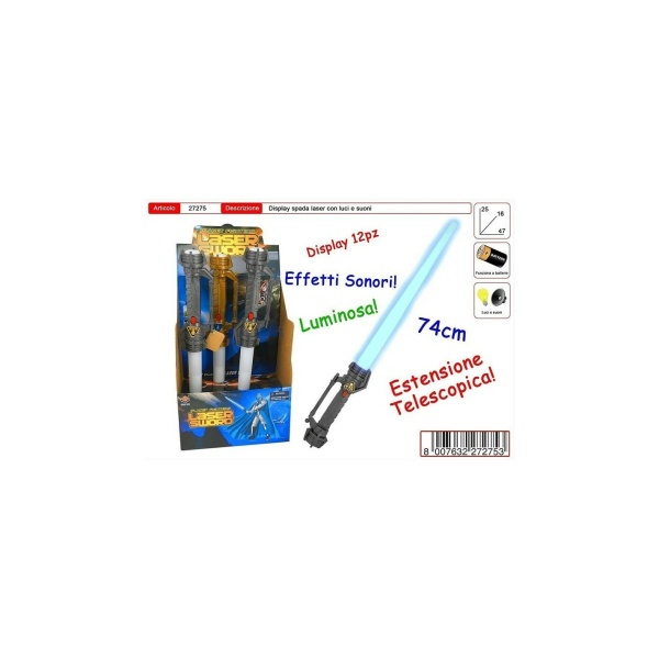 Laser Sword Spada Spaziale con luci e suoni batterie include