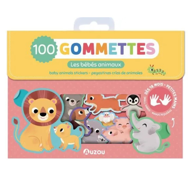 100 adesivi stickers gomooettes - Cuccioli