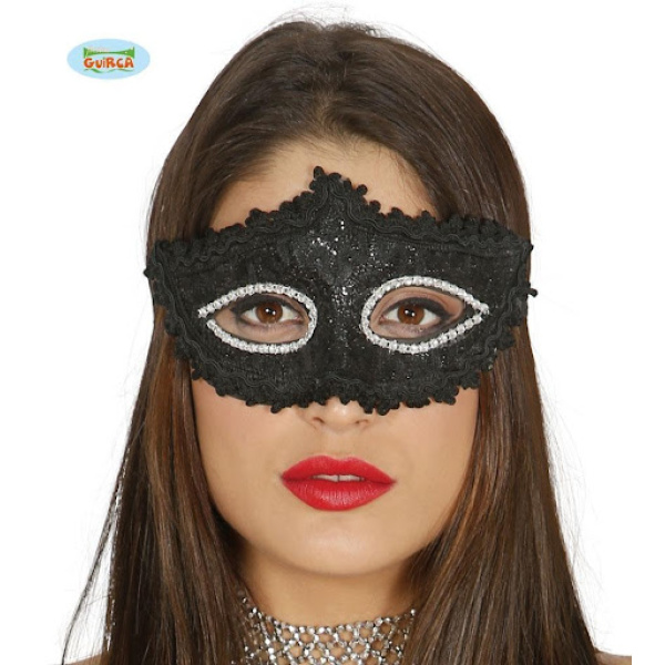 Machera nera decorata