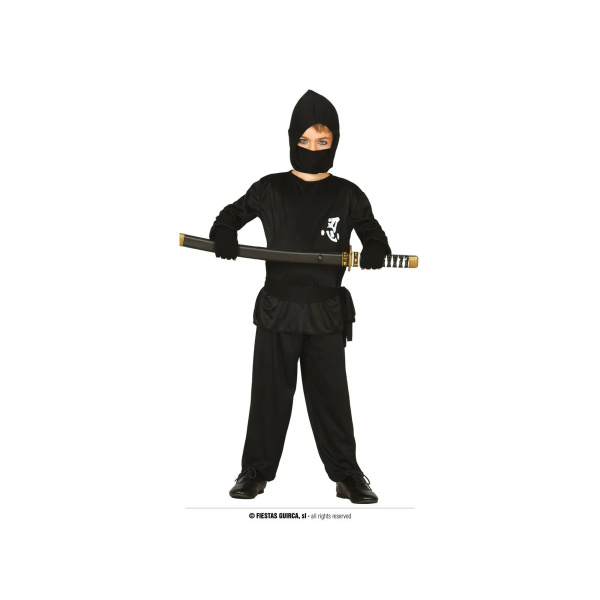Costume - Ninja Nero - Tg. 7/9 anni