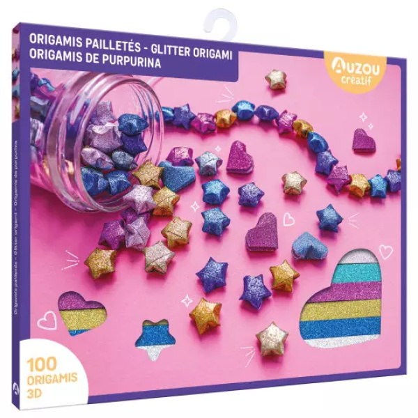 Kit Origami Glitter 3D