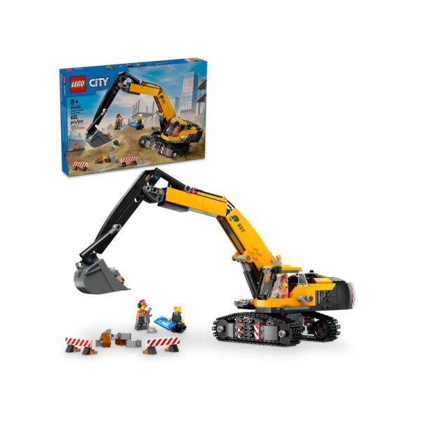 Lego 60420 Escavatore da cantiere giallo