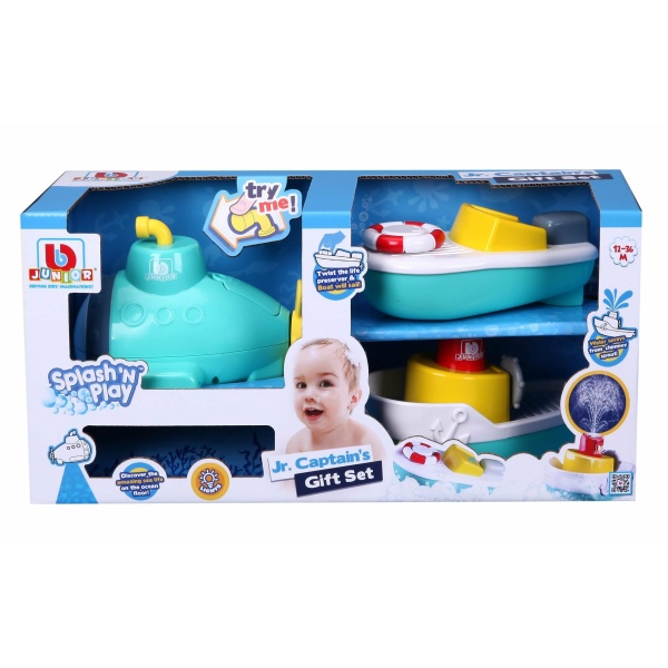 Jr. Captain's Gift Set splash'n play barchette per il bagnetto m12+