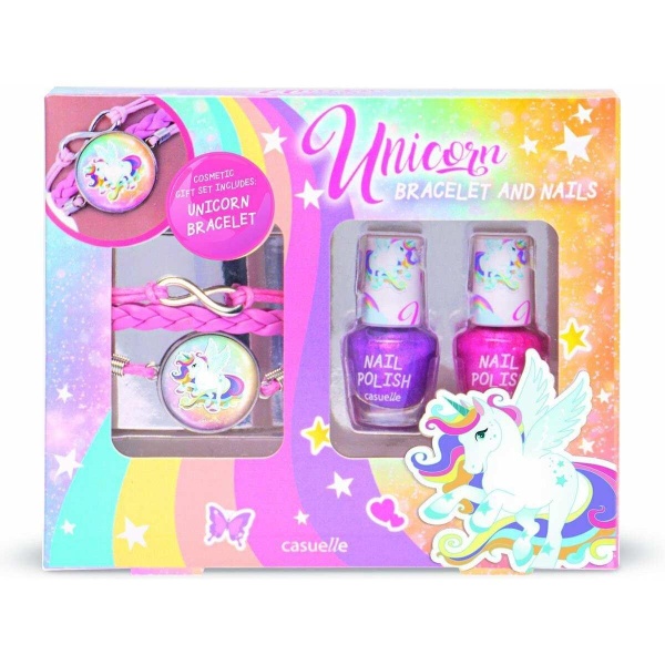 Gift Set Bracciale unicorno e smalti