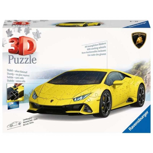 Puzzle 3D Lamborghini Huracan Evo Gialla