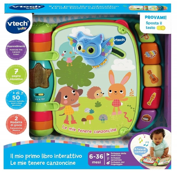 Il mio primo libro Interattivo le mie tenere canzoncine 6m+
