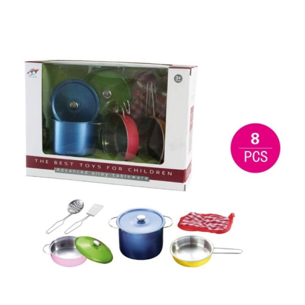 Pentole 8 pezzi  colorate