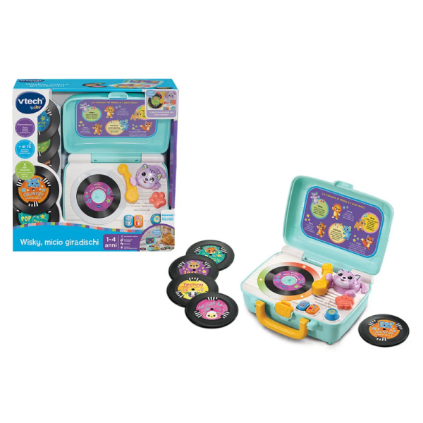 Wisky, micio giradischi 1+