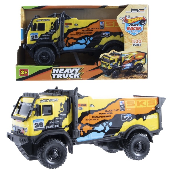 Camion Racing Giallo con Luci e Suoni cm21