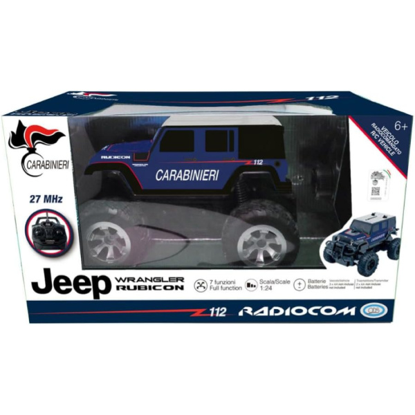JEEP Wrangler Rubicon R/C Carabinieri scala 1/24