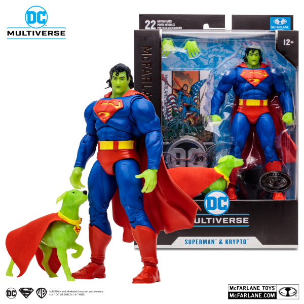 DC Multiverse Superman & Krypto cm18 - McFarlane Collector Edition - Platinum Edition