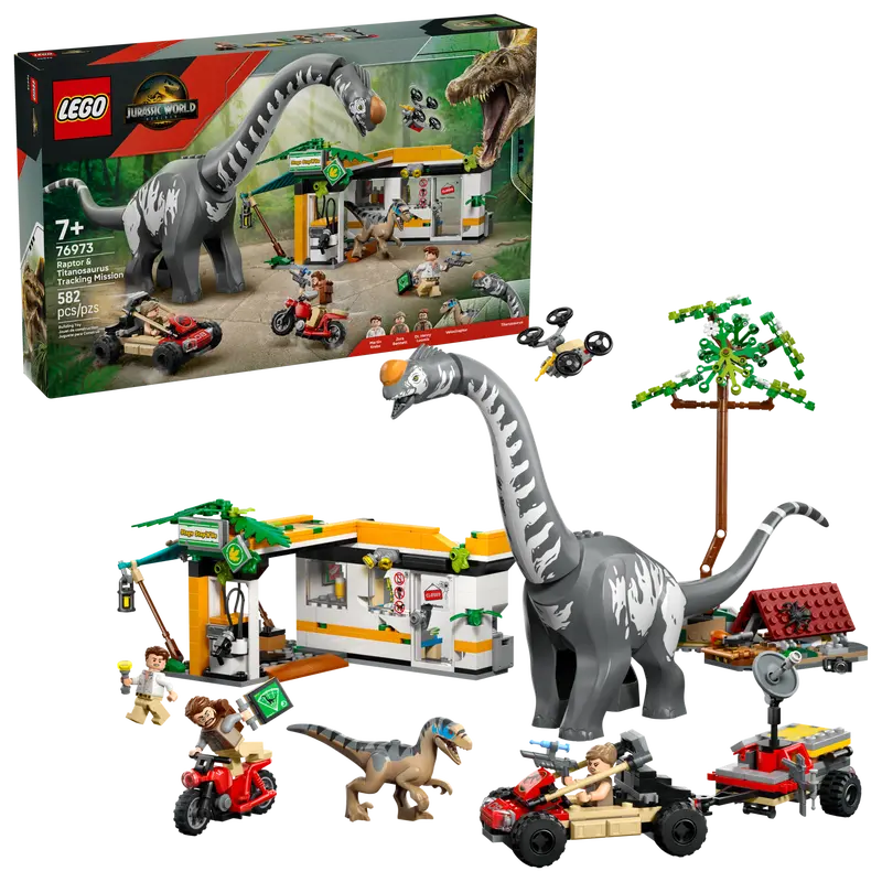Lego 76973 Alla ricerca del Raptor e del Titanosauro
