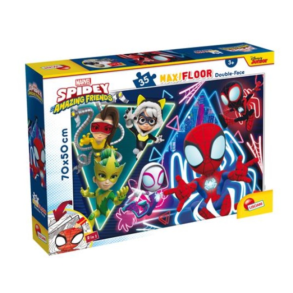 Puzzle Maxi 35 pezzi Spidey - Double-Face