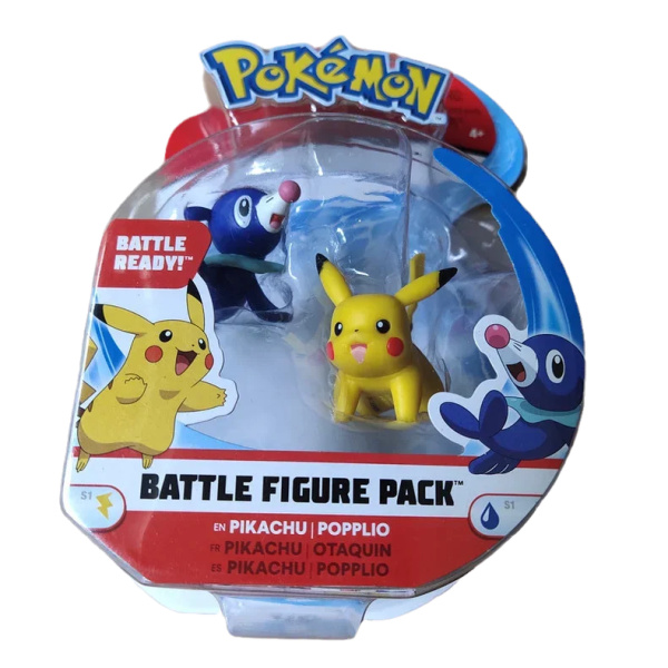Pokemon Battle Figure Pack - Pikachu + Popplio