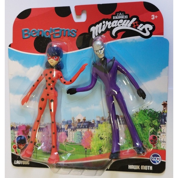 Miraculous Bend-Ems - LADYBUG + HAWK MOTH