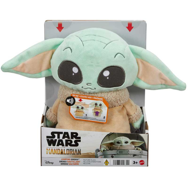 STAR WARS - Peluche Grogu saltante con suono