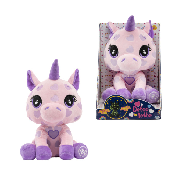 Baby Unicorn cm30 - Glows in the dark - Dolce Notte 18m+