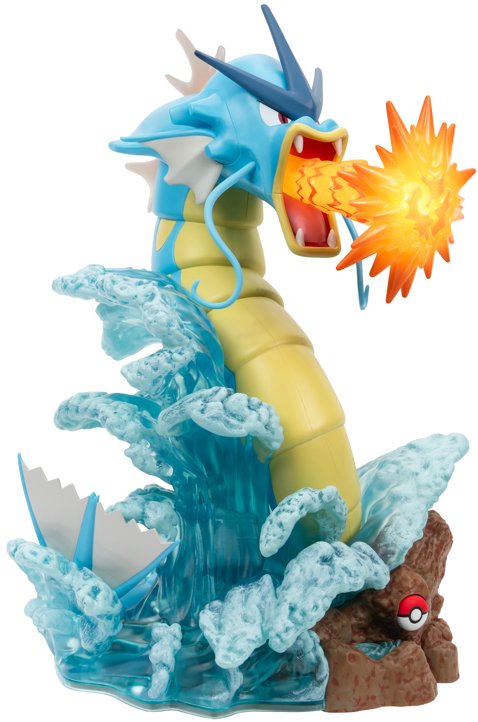 Pokemon Select Deluxe Collector Statue - Gyarados con effetti luminosi