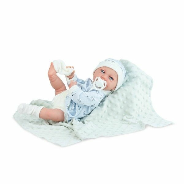 REBORN - Bambola Marina & Pau – Mini Baby Blu cm38