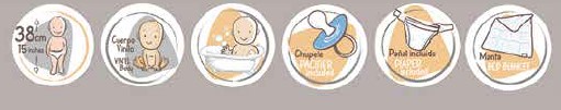 REBORN - Bambola Marina & Pau – Mini Baby Bubble cm38 - immagine 2