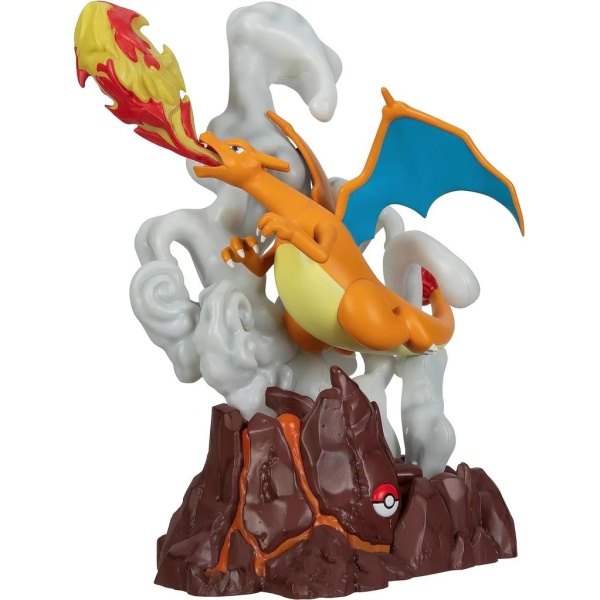 Pokemon Select Deluxe Collector Statue - Charizard con effetti luminosi