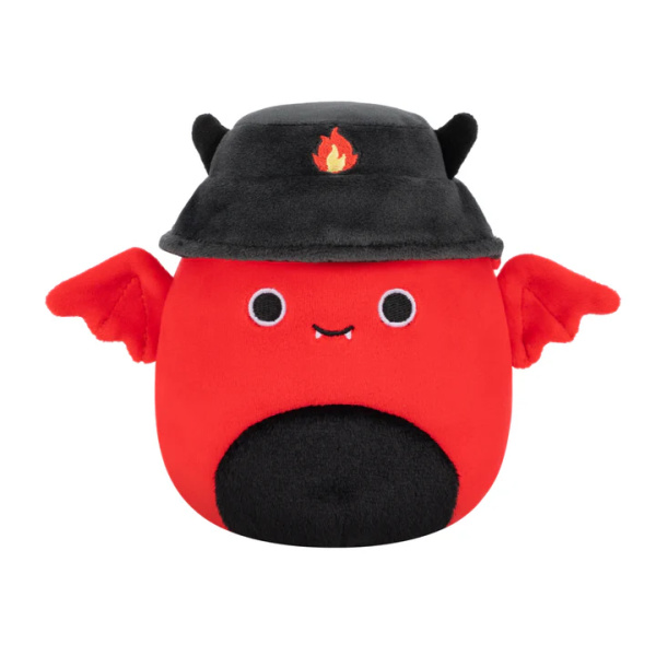 Squishmallows Peluche cm20 - Halloween - Dante il diavolo con cappello