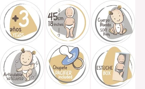 REBORN - Bambola Marina & Pau – Ane Mint cm45 - immagine 2