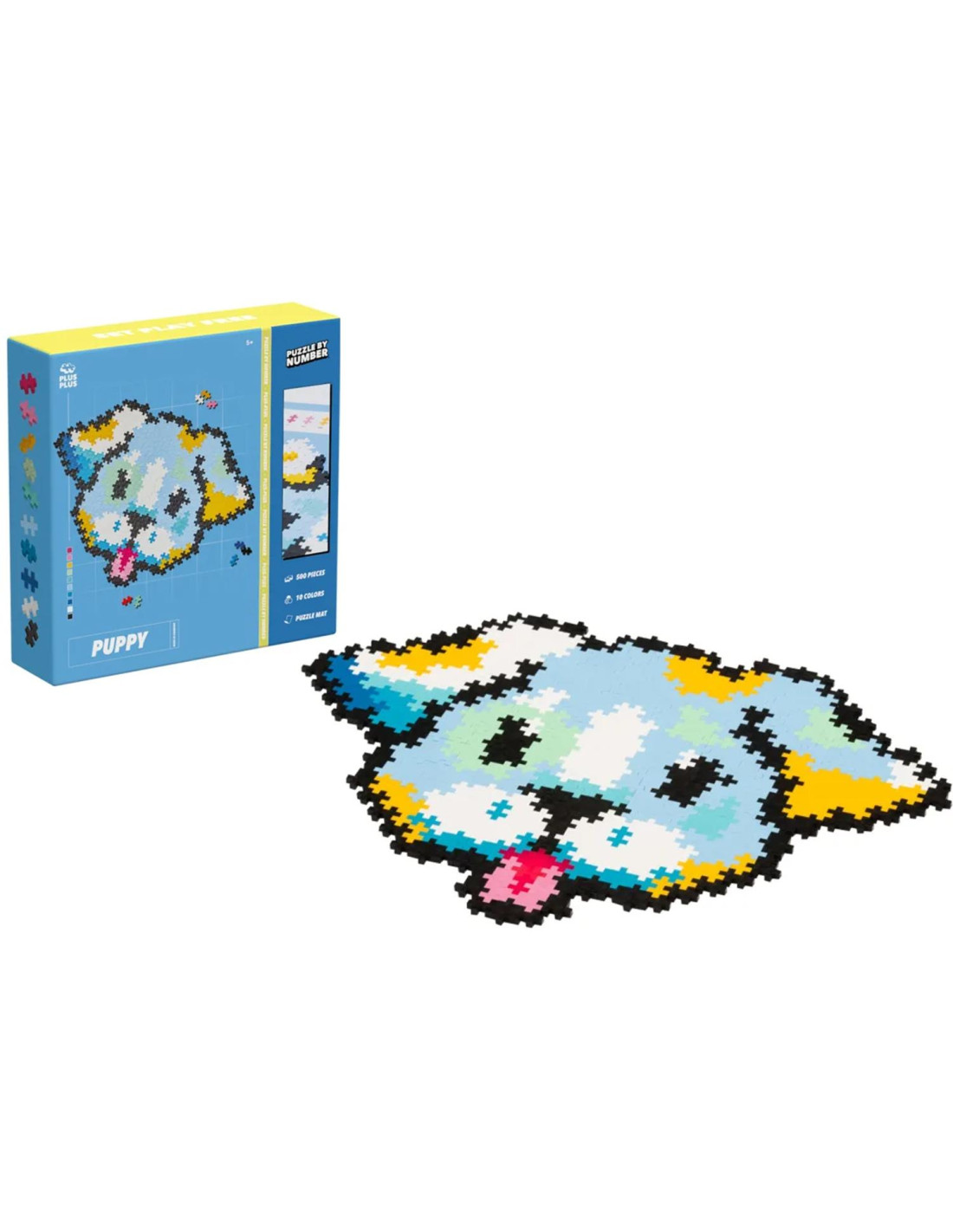 Plus Plus - Puzzle By Number Puppy 500 pezzi