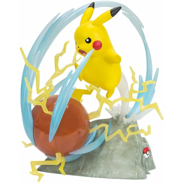 Pokemon Select Deluxe Collector Statue - Pikachu con effetti luminosi