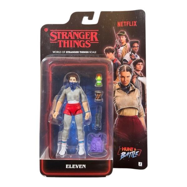 STRANGER THINGS - HUNT & BATTLE - personaggio Articolato con accessori cm10 - ELEVEN