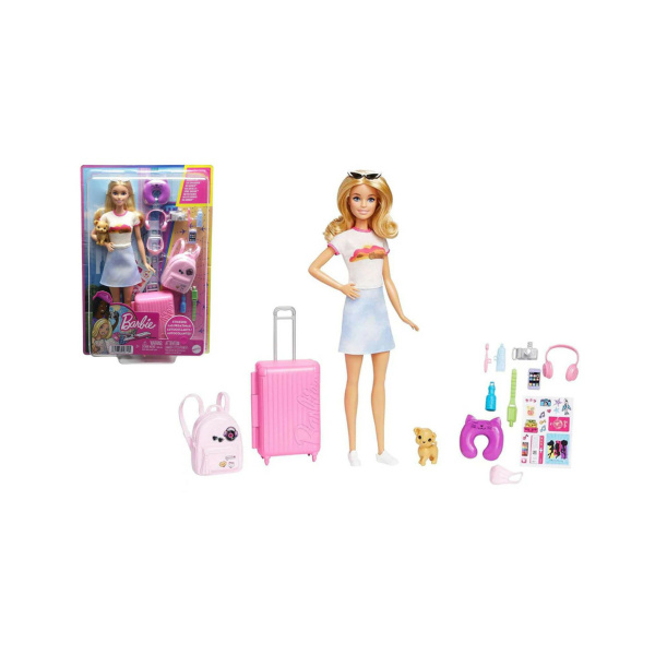 Barbie Traveller con valigia e accessori - HJY18