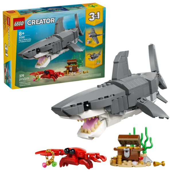 Lego 31381 Squalo con scrigno del tesoro