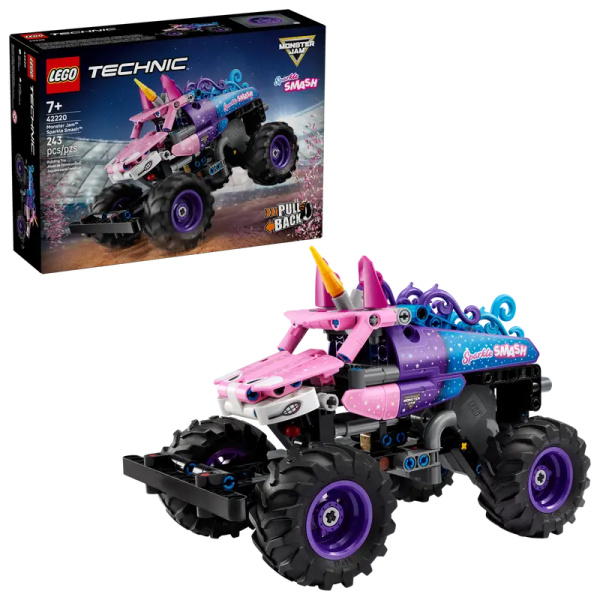 Lego 42220 Monster Jam™ Sparkle Smash™ a retrocarica