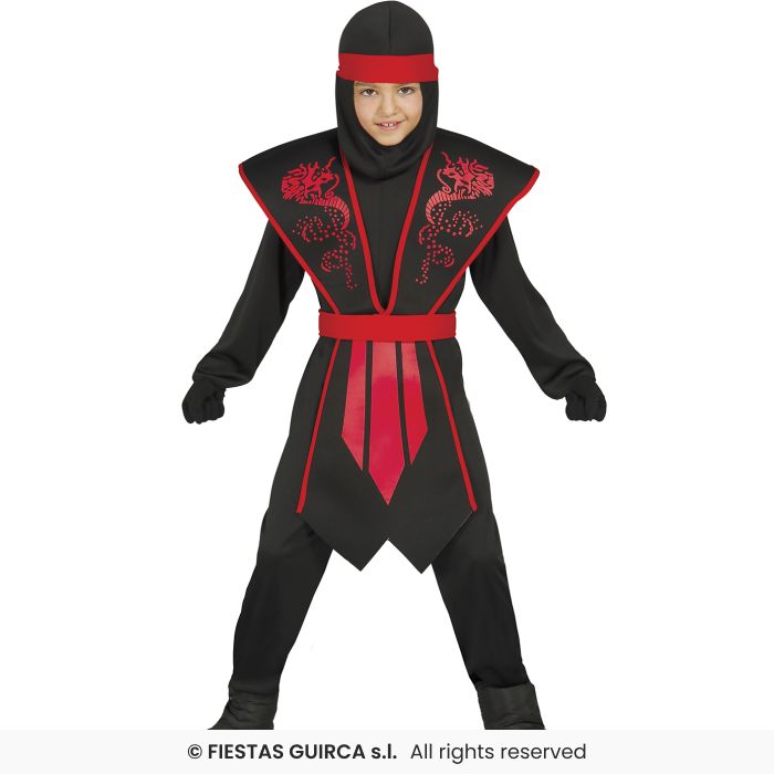 Costume - Ninja Nero - Tg. 5/6 anni