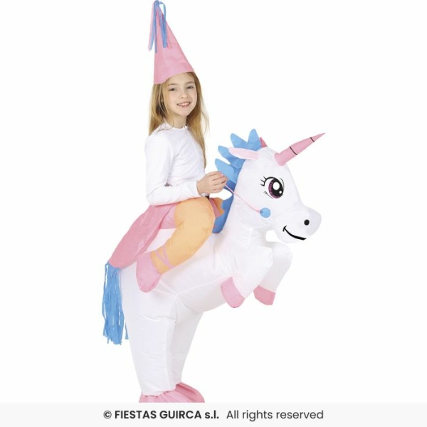 Costume - Gonfiabile Unicorno - Tg. 7/9 anni