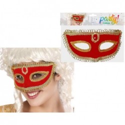 Maschera Veneziana Rossa