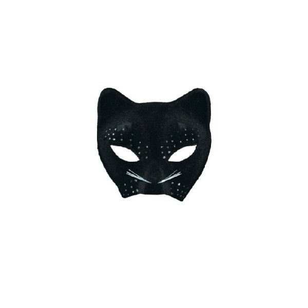 Maschera - Gatto con strass