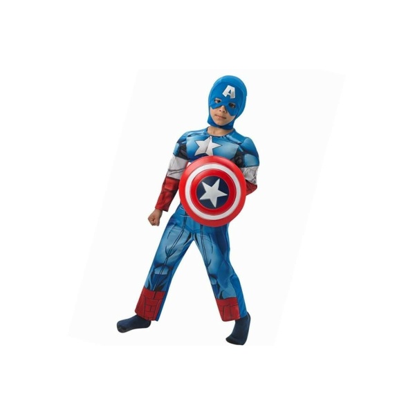 Costume - Captain America con Scudo - Tg. 5/6 - M