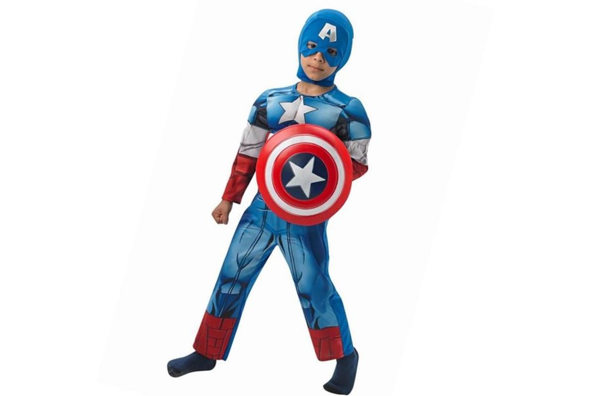 Costume - Captain America con Scudo - Tg. 5/6 - M
