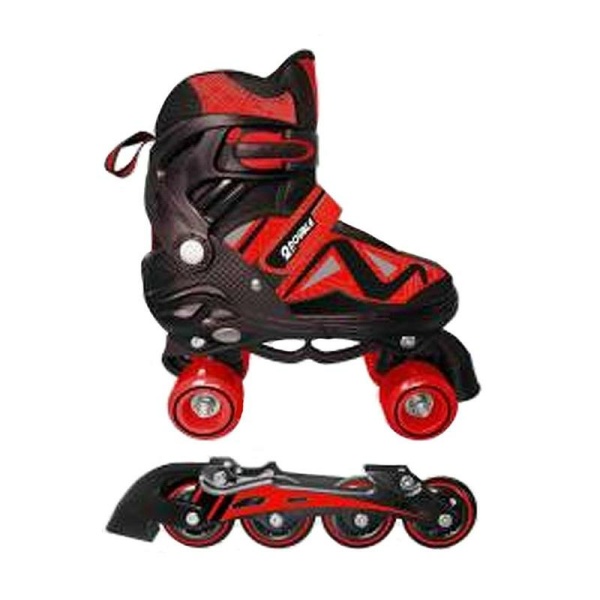 Pattini 2 in 1 - Double - 35/38 - Rosso