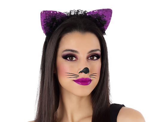 Cerchietto - Gatto con orecchie rosa