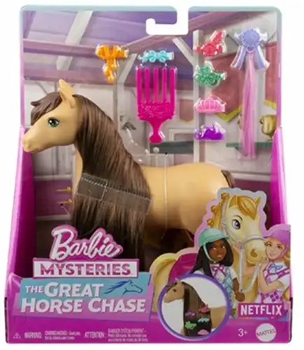Barbie Mysteries The great Horse Chase Pony - Marrone