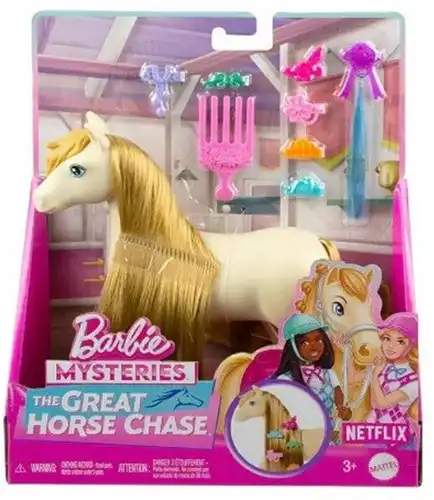 Barbie Mysteries The great Horse Chase Pony - Bianco