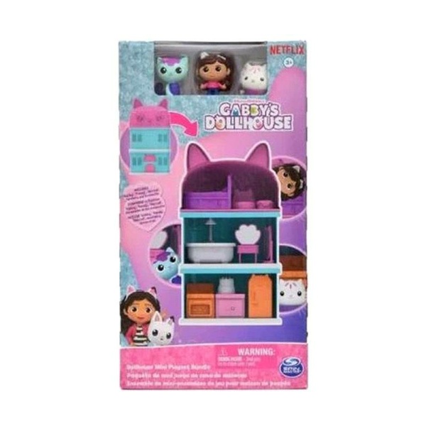 Gabby's Dollhouse - Casa mini playset con personaggi