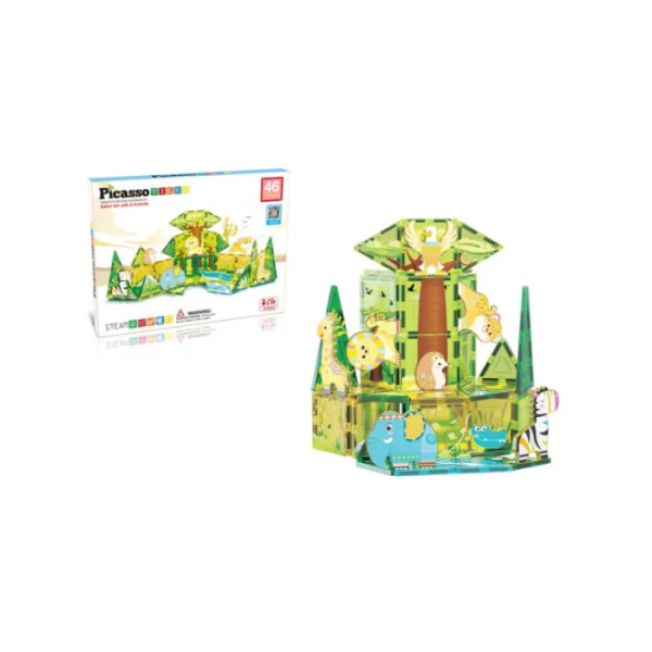 Picasso Tiles – Costruzioni Magnetiche Piastrelle 46 pz – Animali