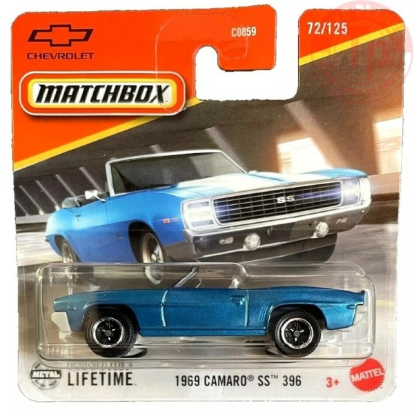 Matchbox 1/64 - 1969 CAMARO SS 396  - JBR84