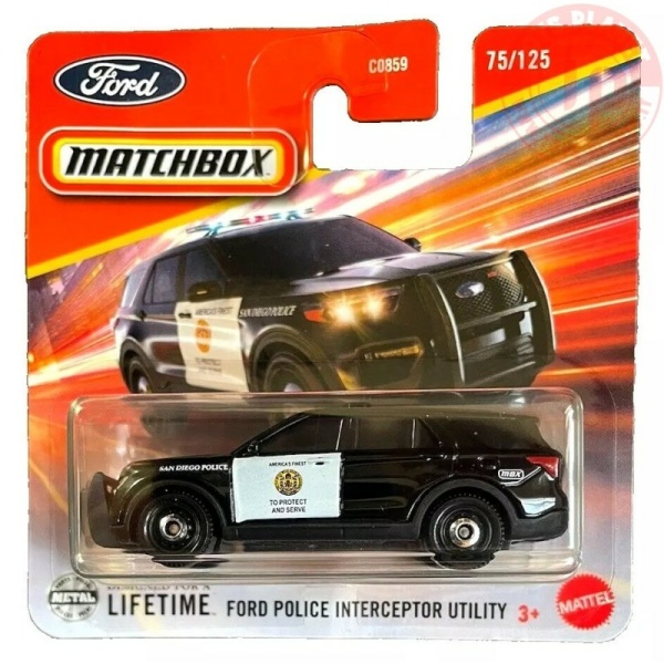 Matchbox 1/64 - FORD POLICE INTERCEPTOR UTILITY  - JBT10