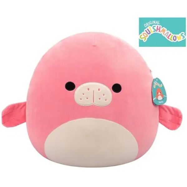 Squishmallows Peluche cm40 - Morlai il Lamantino Rosa