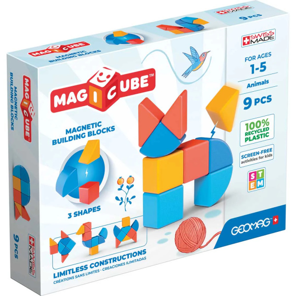 Geomag - MAGICUBE - Animali - 9 pz